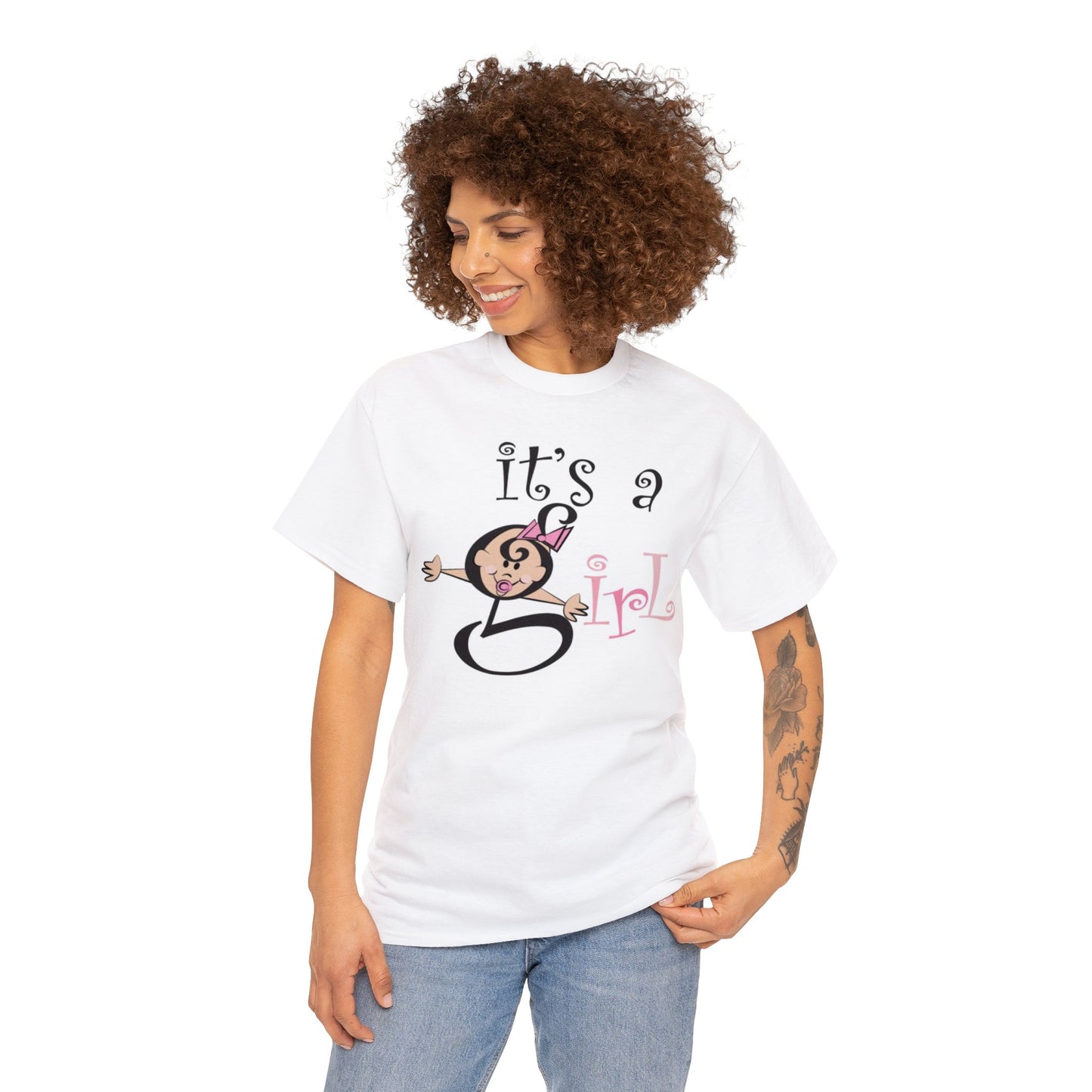 It's a Girl (Pa'1) - Unisex Heavy Cotton Tee